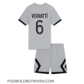Paris Saint-Germain Marco Verratti #6 Udebanetrøje Børn 2022-23 Kortærmet (+ Korte bukser)